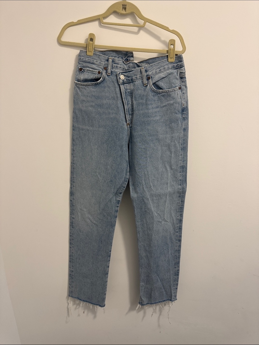 Light Wash Straight Leg Jeans